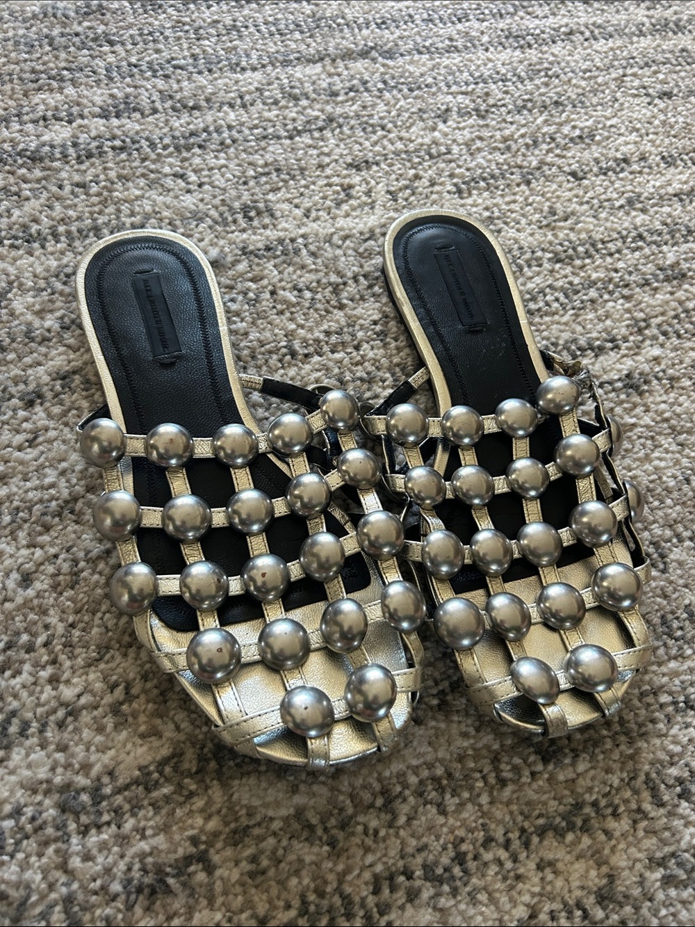 Alexander wang studded mules